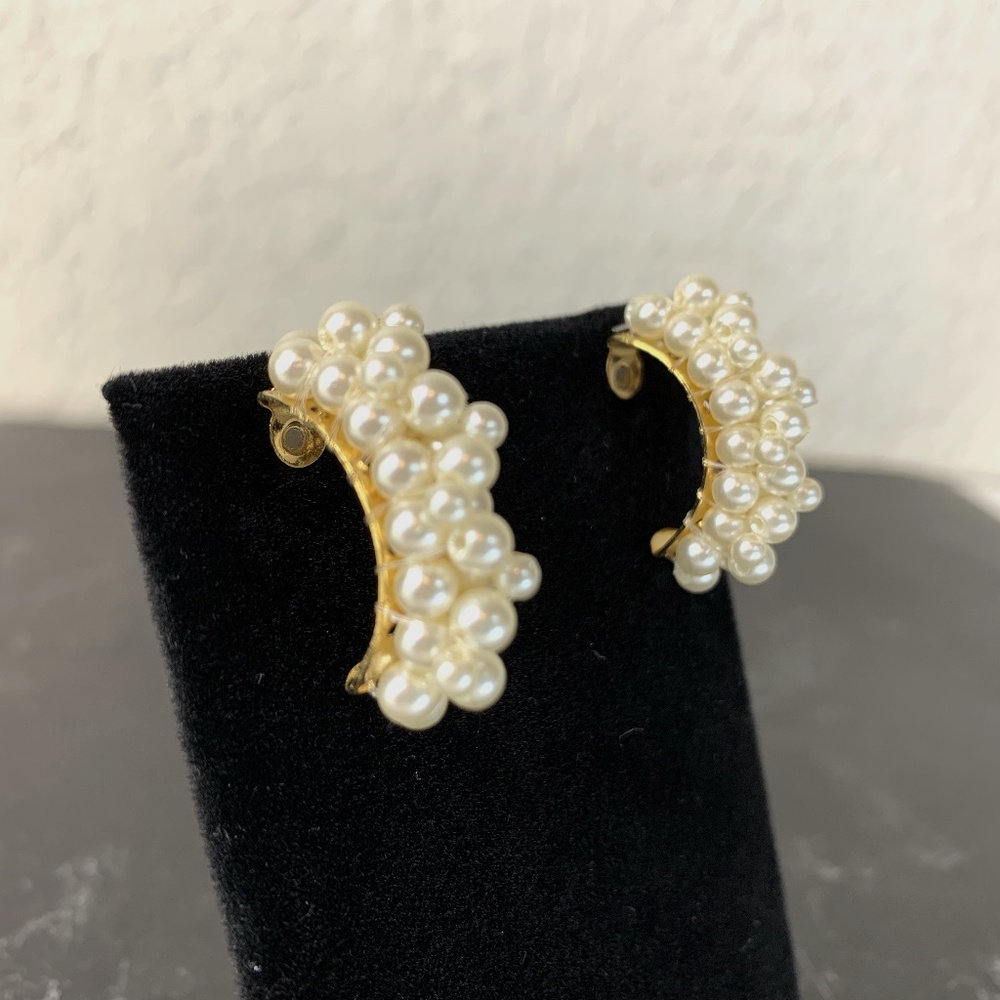 Pearl Classic Vintage Style Pierced Bridal Formal Holiday Cocktail Party…